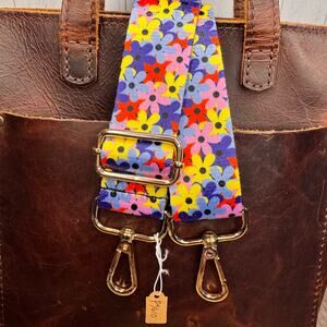 Colorful Flower Purse Strap Flower Boho Strap Guitar Bag Strap NEW! FAST SHIP
